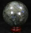 Flashy Labradorite Sphere - Great Color Play #32075-1